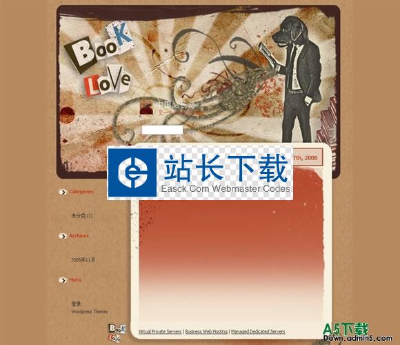 wordpress Book Love模板