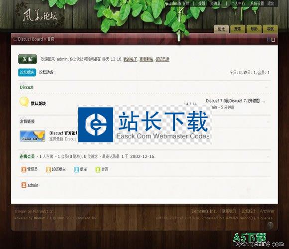 DISCUZ! 风华正茂模板