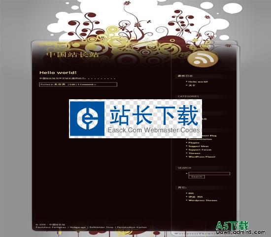 wordpress Vector Flowers模板