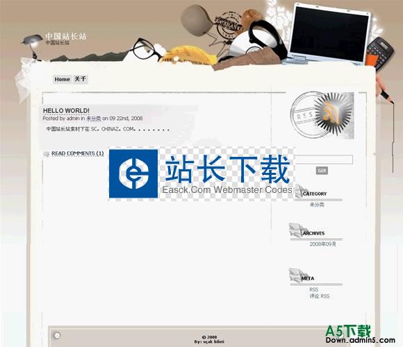 wordpress Desktop模板