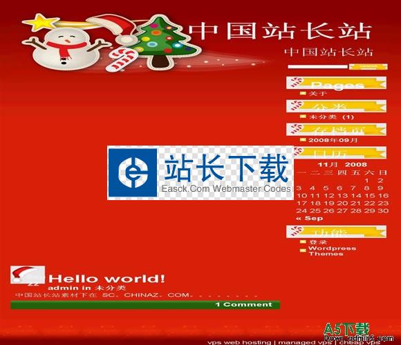 wordpress 圣诞节模板