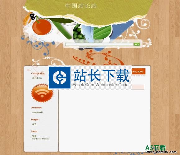 wordpress Healthy Diet模板