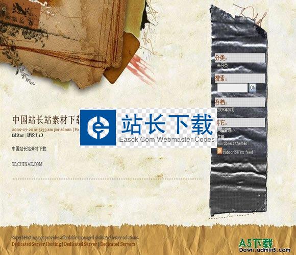 wordpress Scraps模板