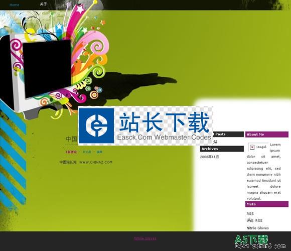 wordpress Colourful模板