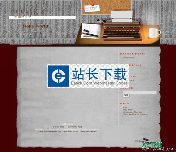 wordpress Typist模板