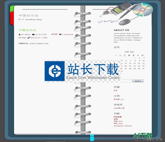 wordpress Notes模板